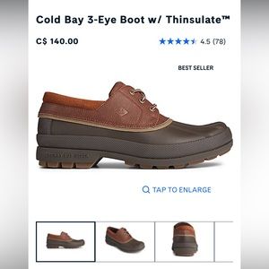 Sperry Cold Bay 3-Eye Boot w/Thinsulate